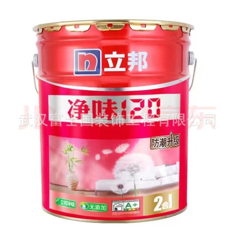 厂家直销胶漆内墙漆净味120二合一18升室内刷墙油漆涂料调色防霉