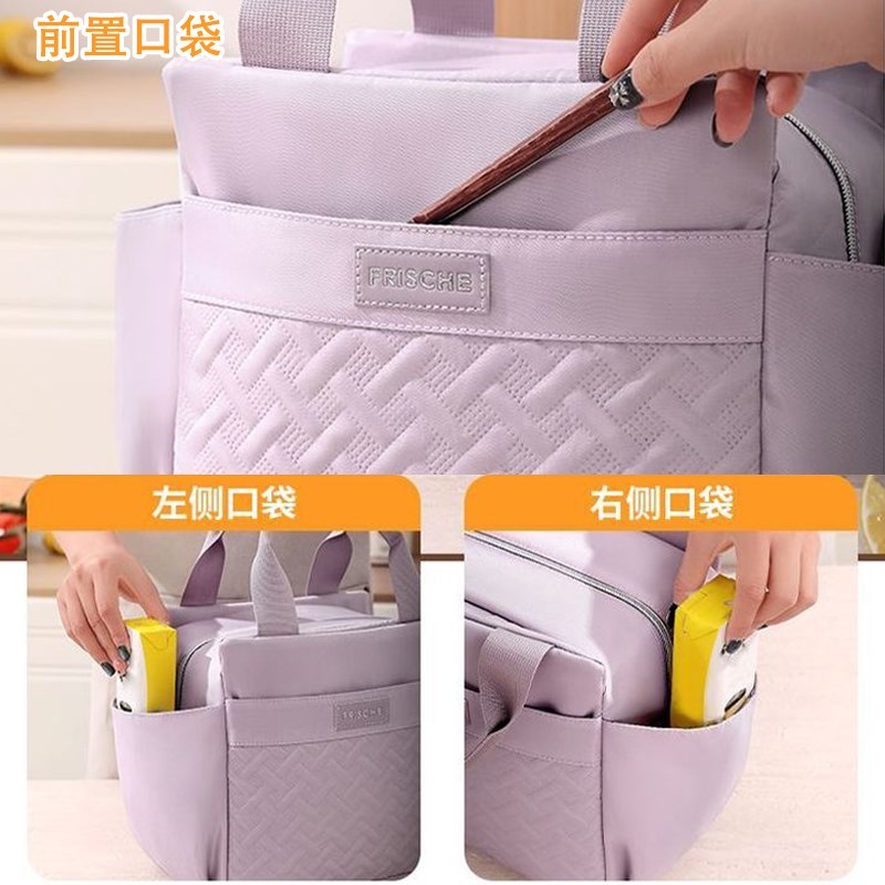 饭盒袋大容量保温袋手提上班带z饭保冷便当冰包加厚防水饭兜便当