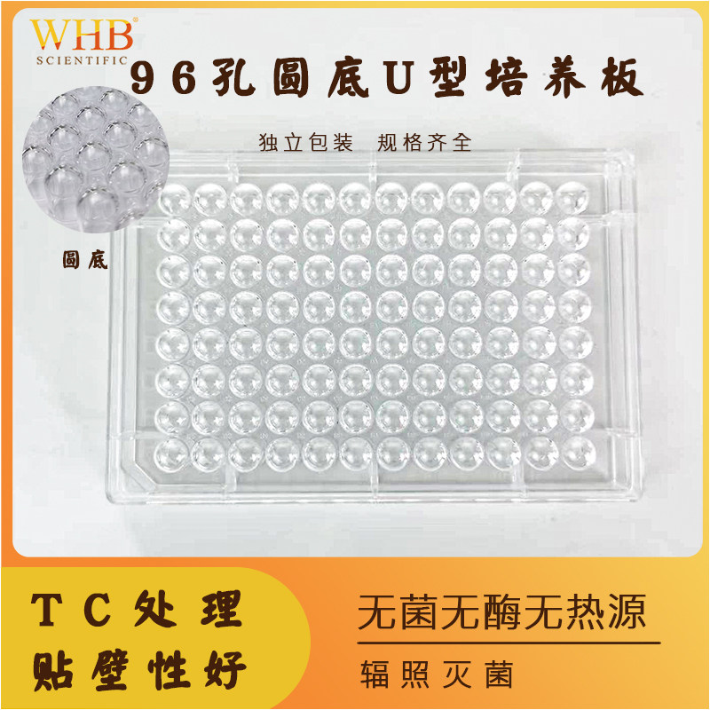 96孔圆底U型培养板TC贴壁处理