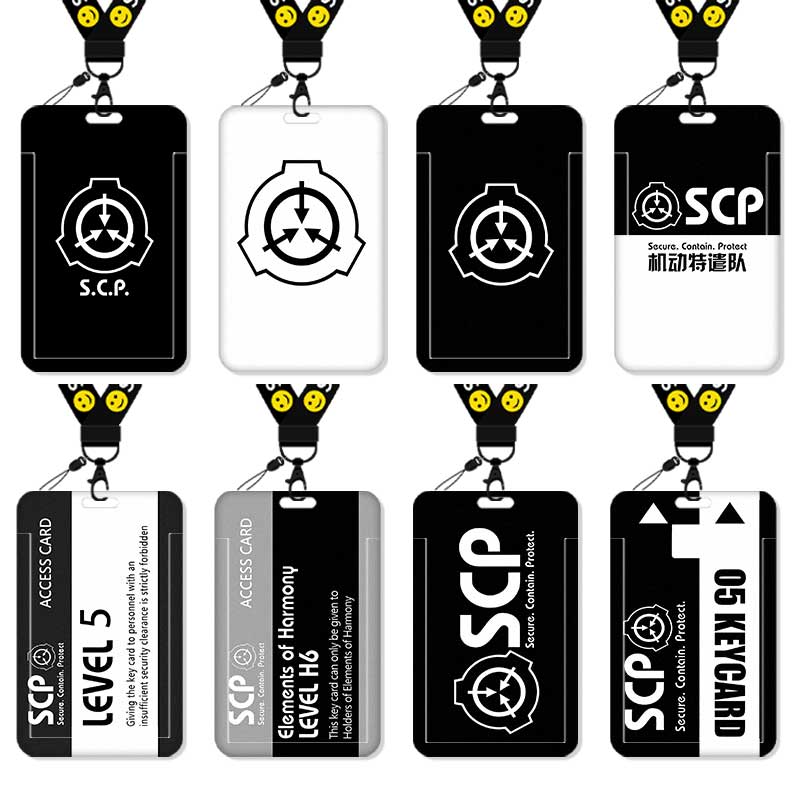 scp基金会档案工作牌卡套饭卡校园卡身份证保护套公交卡水卡证件小卡片套工作证工牌证件套校牌挂绳周边定制