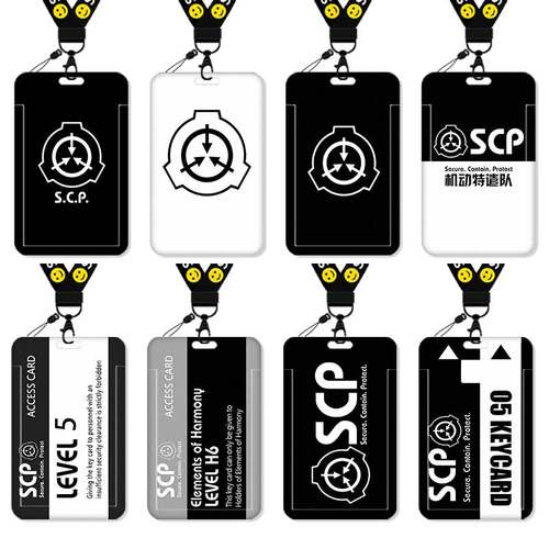 scp基金会档案工作牌卡套饭卡校园卡身份证保护套公交卡水卡证件小卡片套工作证工牌证件套校牌挂绳周边定制