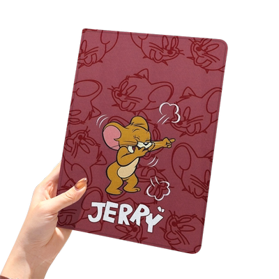 猫和老鼠2020款ipad10保护套pro2018苹果mini6外套ipod9迷你4壳air5适用2平板3带笔槽十6第8代三折九汤姆杰瑞
