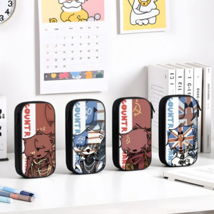 CH圈国拟笔袋小学生文具盒初中生铅笔盒笔盒男童男孩子男孩款男生文具铅笔袋学生文具袋新款女生2026新款五常