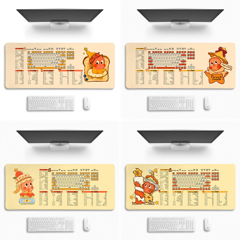 星星人快捷键鼠标垫超大号2025新款电脑垫子键盘桌垫办公游戏定制