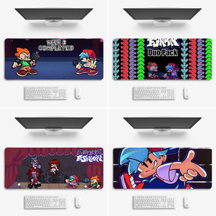 周五夜放克鼠标垫子超大号桌垫办公电脑键盘垫锁边游戏周边滑鼠垫