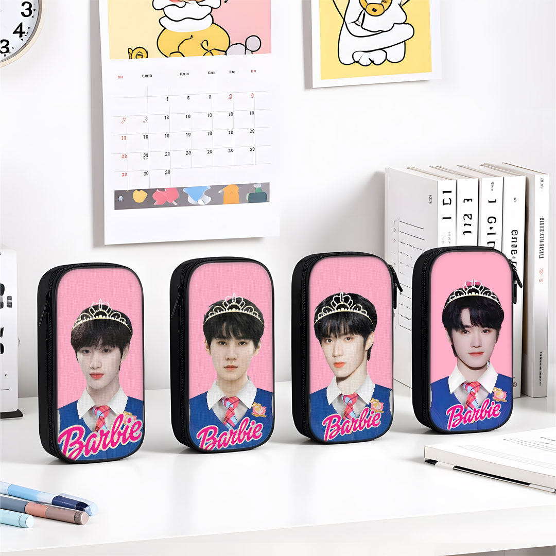 时代少年团TNT抽象芭比公主搞怪笔袋小学生铅笔盒2025新款超火文具袋初中生笔盒学生文具盒儿童一年级女孩款