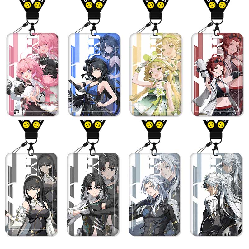 鸣潮二次元卡套饭卡校园卡身份证保护套公交卡学生水卡证件小卡片套工作证工牌证件套校牌挂绳防丢高颜值周边