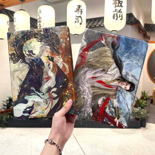 水龙吟华为平板matepad11保护套5s壳air12罗云熙v8pro周边8荣耀9女生m6外壳小米7三折6pro适用7s红米kpad2024