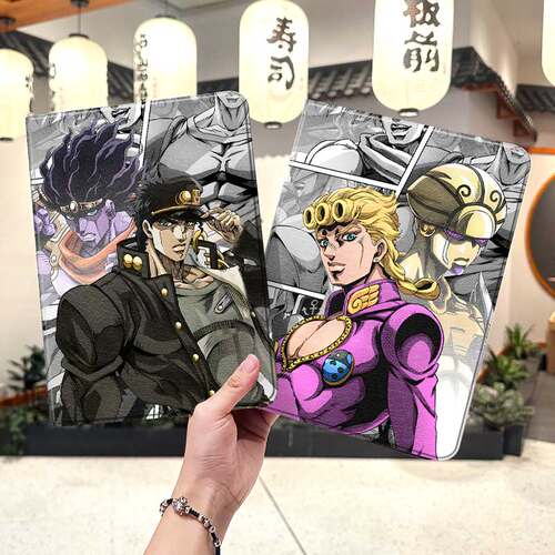 jojo的奇妙冒险ipad10保护套pro2024款11寸5苹果air7平板mini6壳4迷你3适用2三折2020带笔槽8第9代2021动漫九