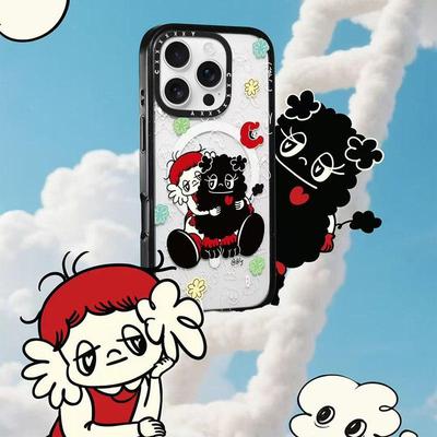 CASETi联名Sora 和她的朋友们适用苹果16pro壳iPhone15plus镜面14潮牌13卡通12Promax透明磁吸防摔保护套