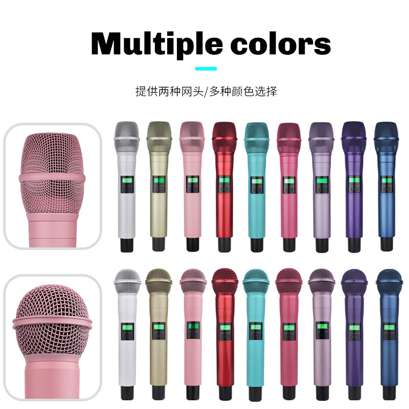 专业无线麦克风BX58全金属动圈话筒户外音响k歌声卡直播舞台演出