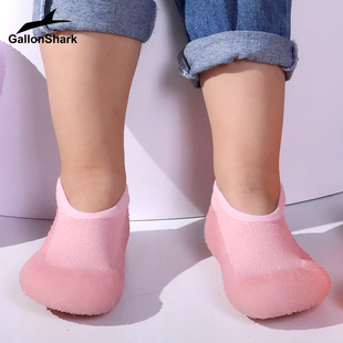 戈伦鲨无声儿童室内鞋跳绳幼儿园专用健身运动静音减震防滑软底袜