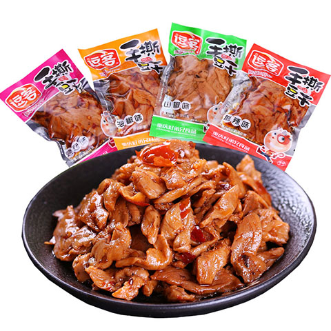 豆干零食批发小包装辣条四川重庆特产五香麻辣豆腐干手撕素肉素食