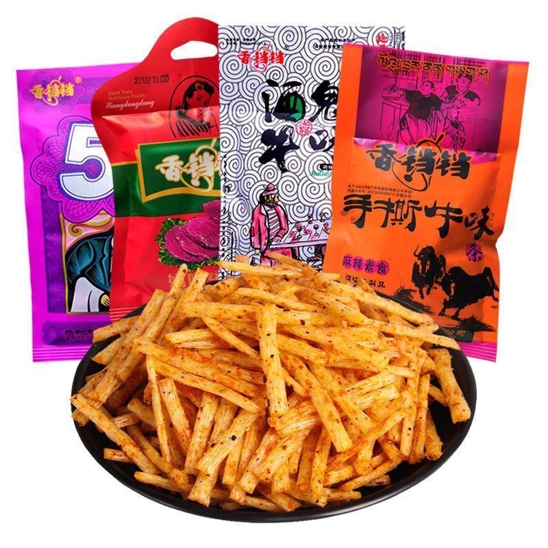 香铛铛手撕牛味牛肉酒鬼妈咪儿五角包时经典怀旧解馋校园麻辣零食