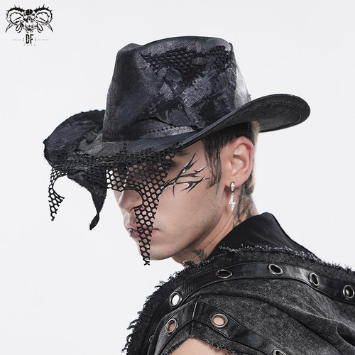 DEVIL FASHION恶魔时尚手绘款朋克牛仔帽【AS282】