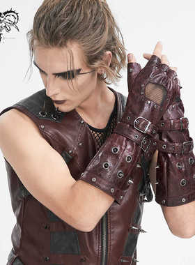 Devil fashion 手背镂空中长款男手套【GE03301 GE03302】