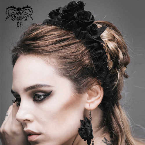 Devilfashion玫瑰花发箍
