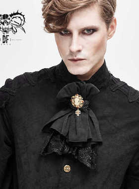 Devil fashion 哥特绅士风饰品黑色宫廷贵族男女款领结【AS068】