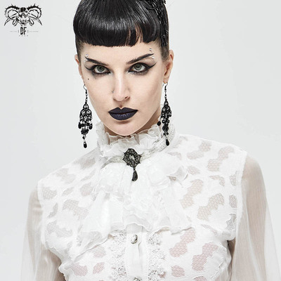 蕾丝网纱吊坠织带女款领结