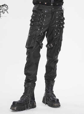 Devil fashion 蒸汽朋克手擦皮长裤【PT24401 PT24402】