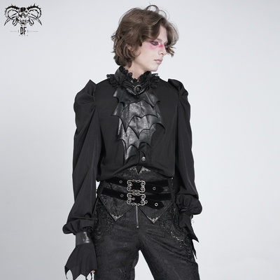 Devilfashion蝙蝠领结哥特衬衫