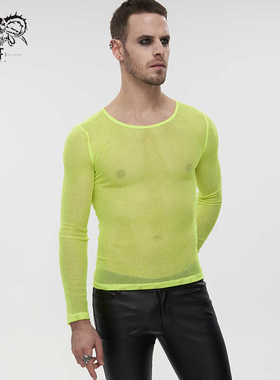 Devil fashion 日常长袖夏季透气网T男女同款【TT19801-06】