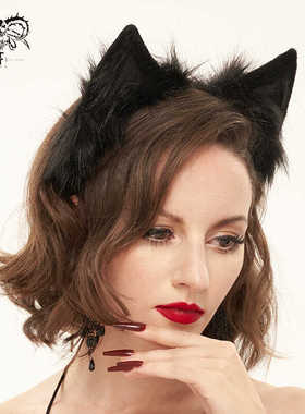 Devil fashion 亚文化哥特朋克猫耳朵发箍两色【AS11901/02】