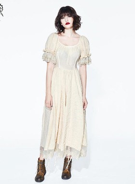 Devil Fashion 复古中世纪维多利亚时代法式少女连衣裙【SKT077】