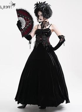 EVA LADY 吊带连衣裙辣妹万圣节恶魔性感长款连衣裙【ESKT047】