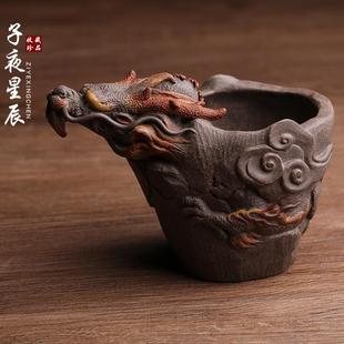 宜兴原矿紫砂主人杯公道杯分茶器茶海名家徐海龙茶杯功夫茶具茶器