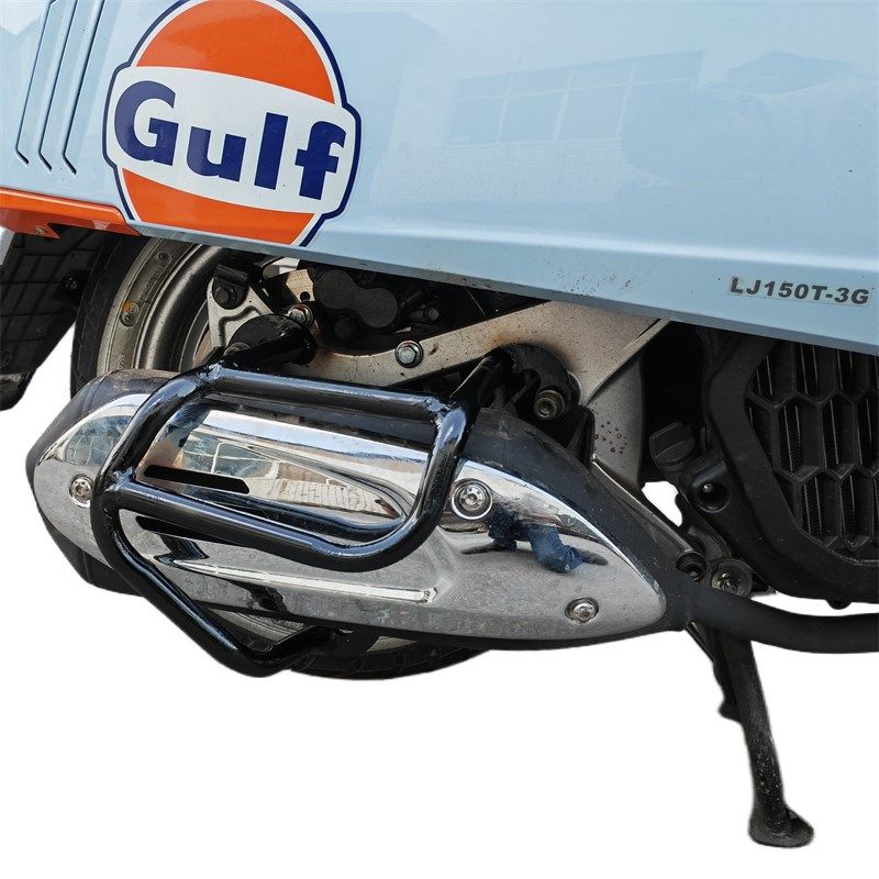 适用于龙嘉维多g利亚150SI排气护杠消声器保险杠LJ150T-3G改装配