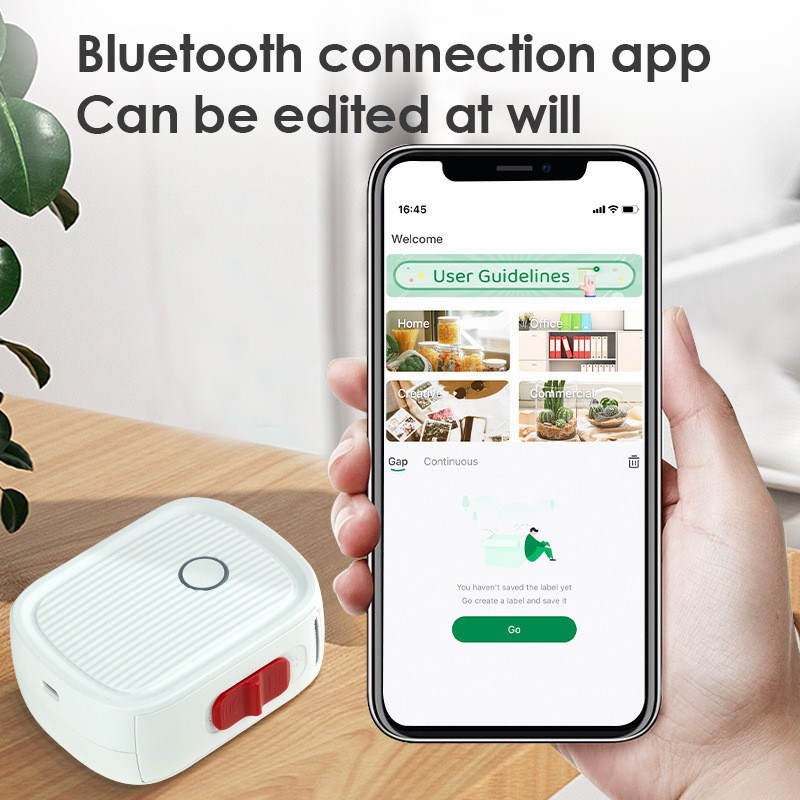 L12半a寸标签机可用于透明和彩色标签