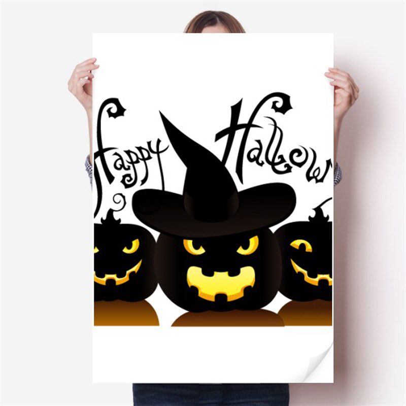 万圣节图案海报贴纸s80x55cm墙贴纸卧室家居装饰