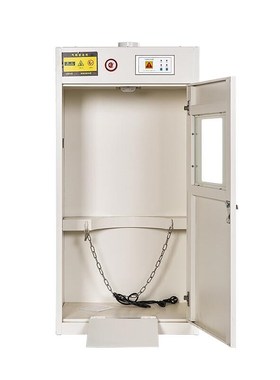 震迪液化气瓶柜单瓶全钢柜工业气体安全存放柜可P定制KD129白色