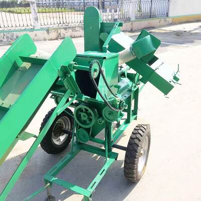 自动装车吸d粮管玉米脱粒机 柴油机动力玉米脱粒机牵引型湖南家用