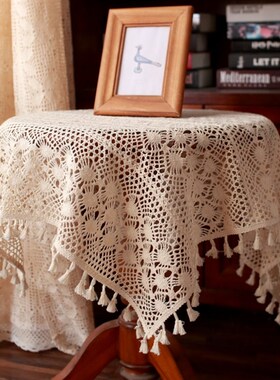 美式乡村风桌布茶几m盖巾防尘布阳台花园圆北欧原木森系拍摄道具