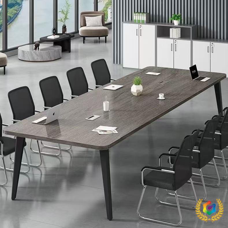 简约现代风会议桌长桌小型会议室培训桌简易工作台办公桌椅组合图片