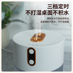 家用车载空气香薰精油净化器双喷加湿器超声波空气补水补雾器 新款