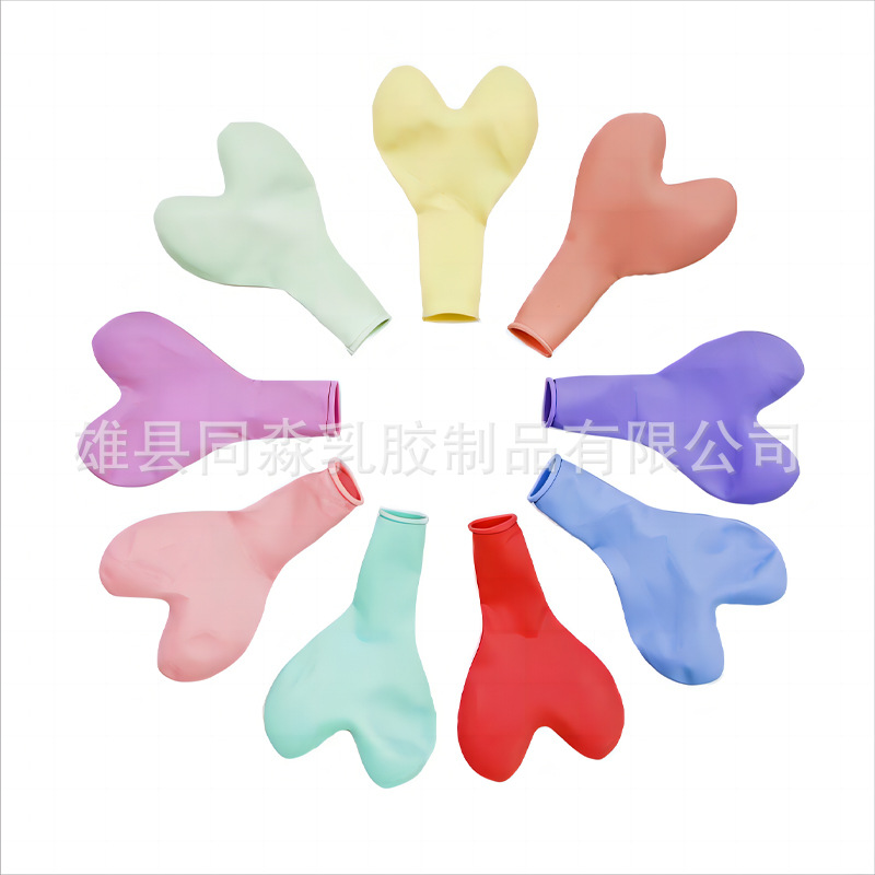 2.2克加厚马卡龙爱心气球婚房派对生日布置心形浪漫告白桃心气球