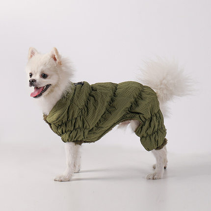 秋冬新款宠物衣服加厚保暖加绒棉衣法斗泰迪狗狗猫咪服饰