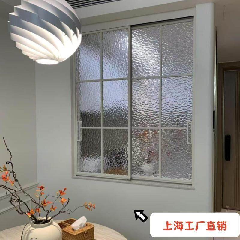 上海定制法式覆古推拉窗室内隔断玻璃铝合金门窗房间客厅窗户开