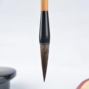 周文毛笔 一品灰尾兼毫 大 书法用品国画毛笔 文房四宝