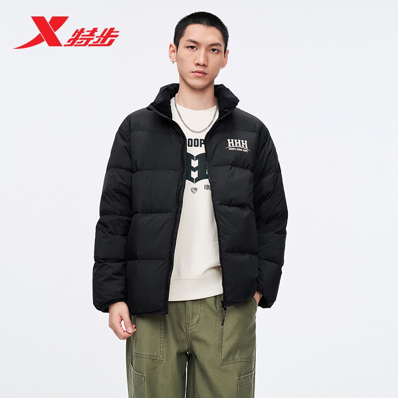 【林书豪同款】特步羽绒服男2025年冬季运动保暖外套975429190173