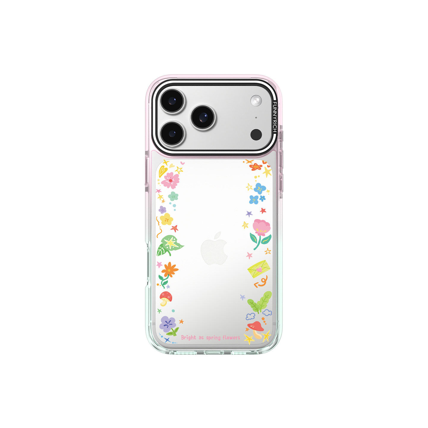 FUNNYRICH春日来信适用苹果iPhone18/17/16ProMax手机壳新款磁吸保护套透明女款防摔超好看高级感