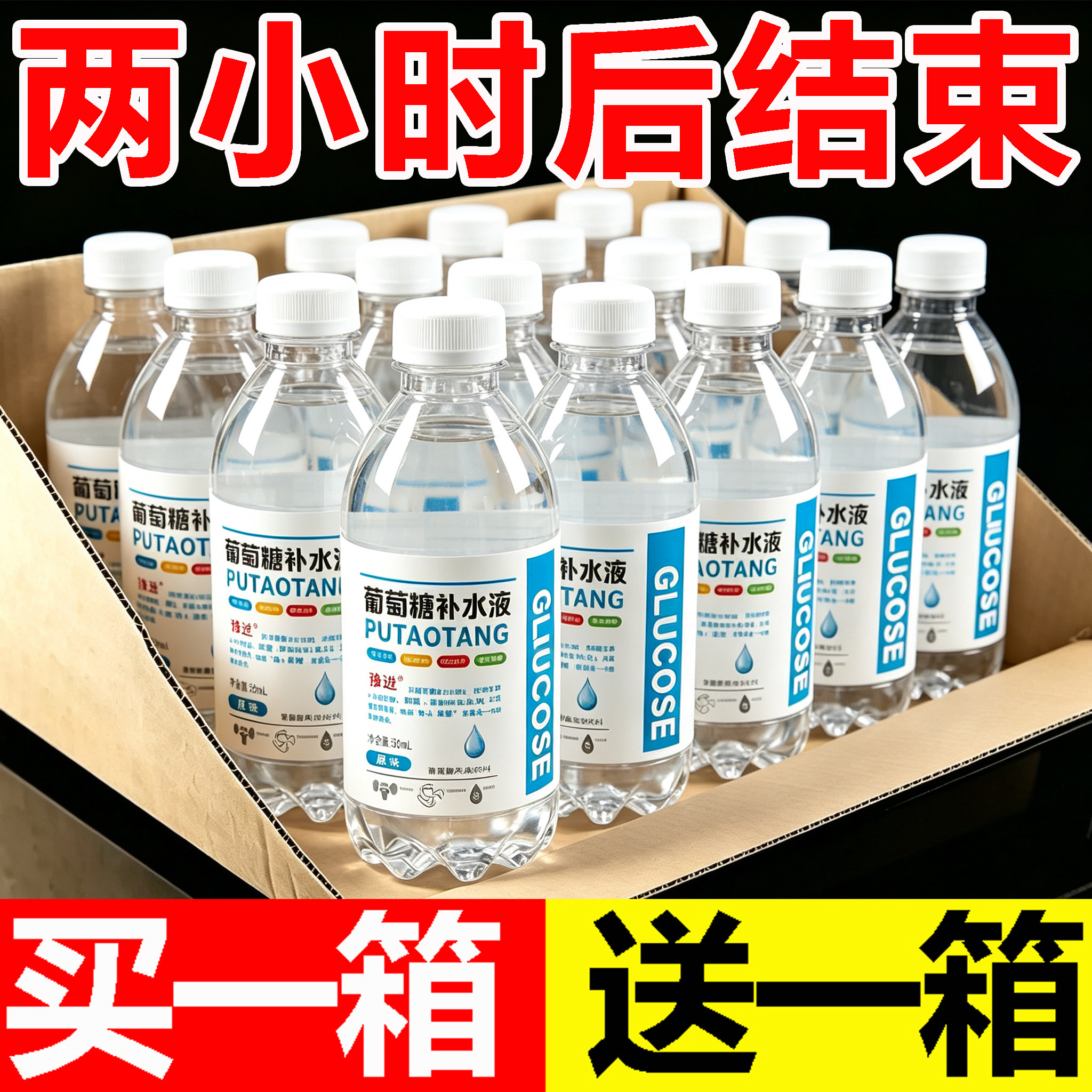 【整箱24瓶】葡萄糖补水液350ml*24瓶整箱出汗多运动健身补充体力