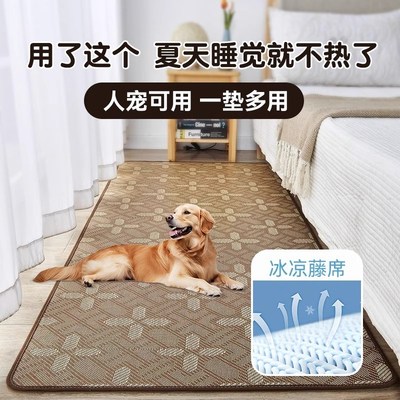 宠物猫咪狗狗垫子凉席地垫夏季冰垫降温睡觉用R咬不烂耐抓人宠可