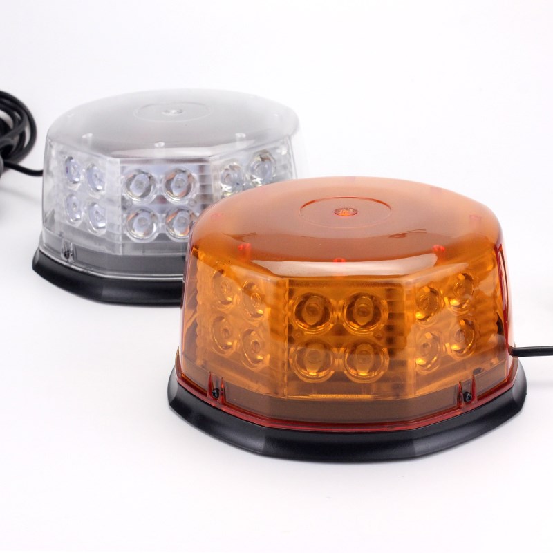 车顶爆闪a灯强磁吸顶工程黄色旋转闪光灯应急12V24v超亮led警示灯