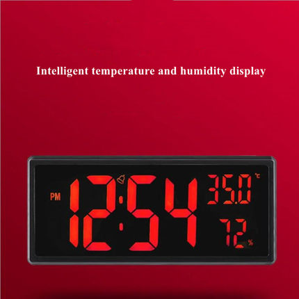 极速36.3*16*4CM Large Digital Wall Clock AlaOrm Brightness D