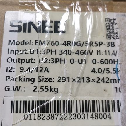 EM760-4R0Gw/5R5P-3B正弦变频器