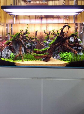 米熊鱼缸柜子水草套缸鱼缸仿ADA底柜淡水三M湖慈雕 兰寿缸 溪流缸